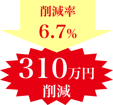 310万円削減